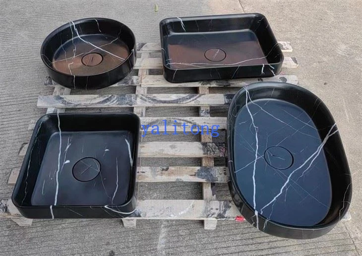 Nero Marquina Marble Sinks