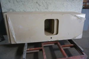 Искусственный кварцевый кухонный счетчик