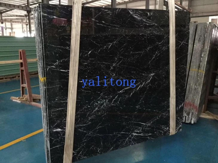 Black marquina marble slab image