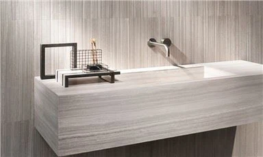 Столешница раковины в ванной комнате из белого дерева и мрамора в Китае